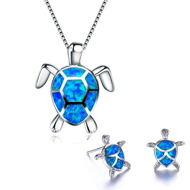 Bijoux Tortue de Mer bleu