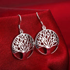 Boucle d'Oreille Arbre de Vie argent