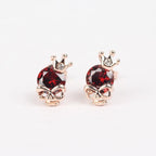Gothic rode oorbellen