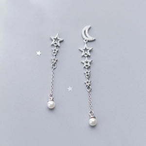 Boucles d'Oreilles Étoile argent