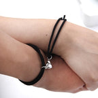 Bracelet Aimant Couple noir et noir