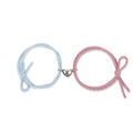 Magnetische armband koppels blauw en roze