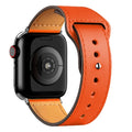 Apple Watch leren bandje oranje