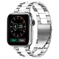 Apple Watch bandje van zilverkleurig metaal