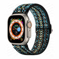Apple Watch-bandje van geweven nylon in turquoise