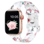 Bracelet Apple Watch Femme Imprimé Fleuri