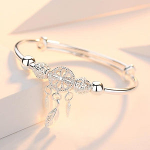 Bracelet Attrape Rêve Gourmette en Argent