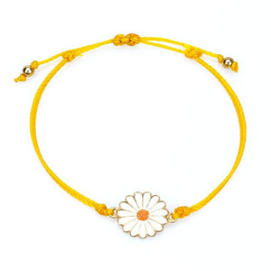 Bracelet Fleur Soleil jaune