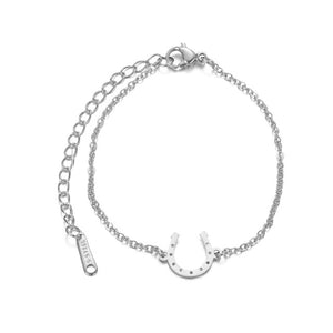 Bracelet / Gourmette Fer A Cheval Sabot Porte Bonheur argent