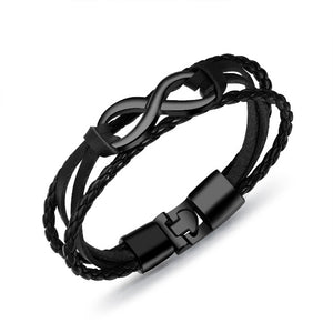 Bracelet Infini Homme Noir