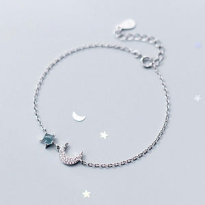 Bracelet Lune Argent