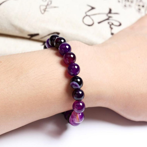 Bracelet Mala Améthyste femme