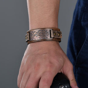 Bracelet Scandinave Cuir Homme