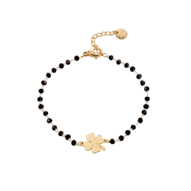 Klavertje Vier Armband Goud en Zilver