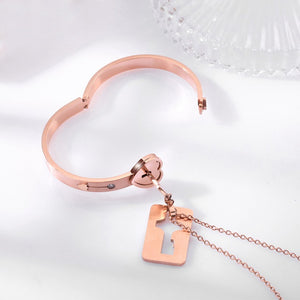 Bijoux Duo pour Couple or rose