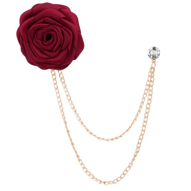 Rose bloem kostuum broche
