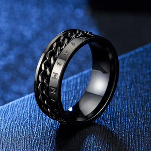 Bague Nordique Viking  noir