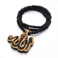 Arabische islamitische gebedsketting Sebha beige zwart