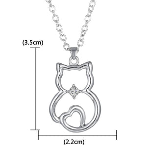 Pendentif Chat Argent