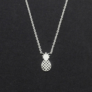 Collier Ananas Or & Argent pour Femme argent