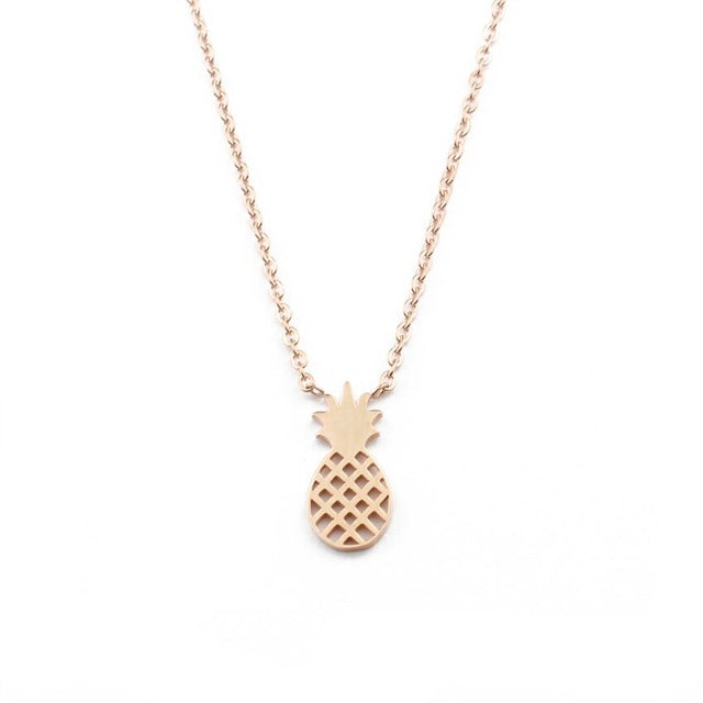 Halsketting Ananas Goud & Zilver voor Dames goud