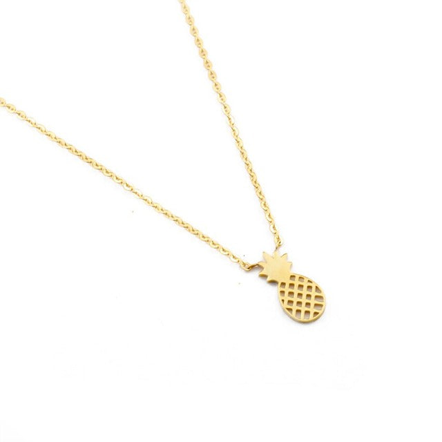 Halsketting Ananas Goud & Zilver voor Dames goud