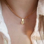 Halsketting Ananas Goud & Zilver voor Dames goud