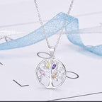 Collier Arbre de Vie Femme violet