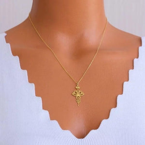 Collier Éclat du Lotus or