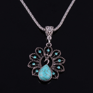 Collier Ethnique Argent Turquoise