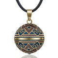 Collier Pendentif Femme Enceinte Bola de Grossesse Mexicain bleu
