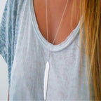 Collier Pendentif Plume Femme argent