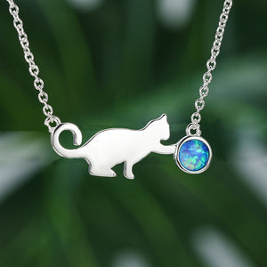 Pendentif Chat Argent