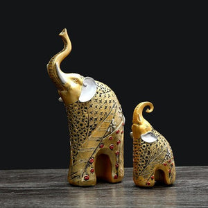Décoration Éléphant oreilles argentées