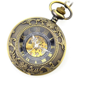 Montre à Gousset à Clapet Steampunk Loup