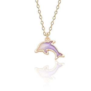 Pendentif Dauphin violet