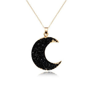 Pendentif Lune Noir