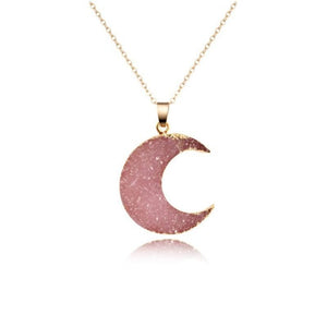 Pendentif Lune rose