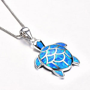 Pendentif Tortue bleu