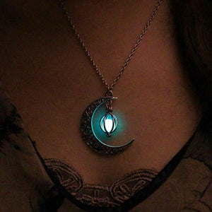 Collier Lune Lumineux