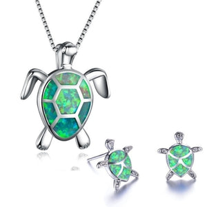 Bijoux Tortue de Mer vert