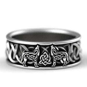 Bague Viking Fenrir pour Homme