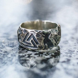 Bague Viking Valknut