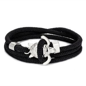 Bracelet Cordon Tortue de Mer noir