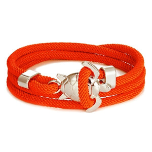 Bracelet Cordon Tortue de Mer orange