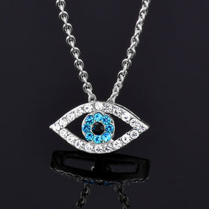 Pendentif Oeil Bleu argent