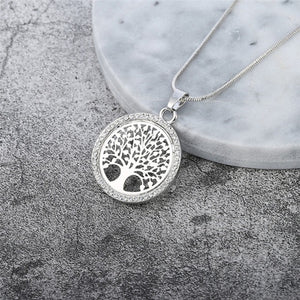 Collier Pendentif Arbre de Vie Femme argent