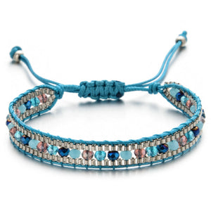 Bracelet Ethnique Chic bleu ciel