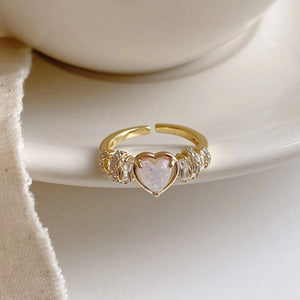 Bague Coeur Diamant Femme