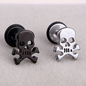 Boucles d'Oreilles Femme Tête de Mort